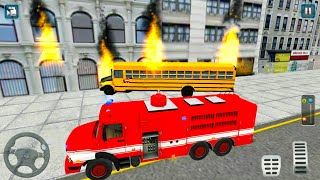 Fire Truck Driver Simulator #3 - Emergency Firefighter Job: Levels 15-18 - Android Gameplay