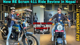 New Royal Enfield Scram 411 First Ride Review🇳🇵: Worse than Yezdi Scrambler ?? | Price ??