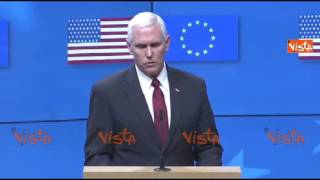 Pence in Europa rassicura l'UE sui rapporti con gli USA di Trump