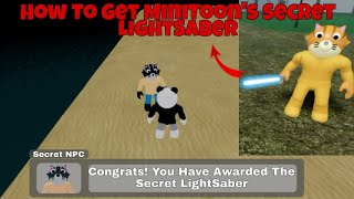 How To Get MiniToon's Secret LightSaber In Piggy:Intercity (Explained) | ROBLOX