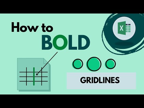 How to bold gridlines in Excel