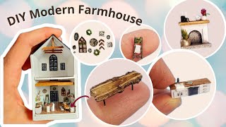 DOLLHOUSE for a dollhouse • easy DIY 1:144 miniature furniture & decor