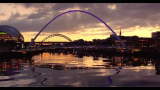 NewcastleGateshead Quayside drone footage 4