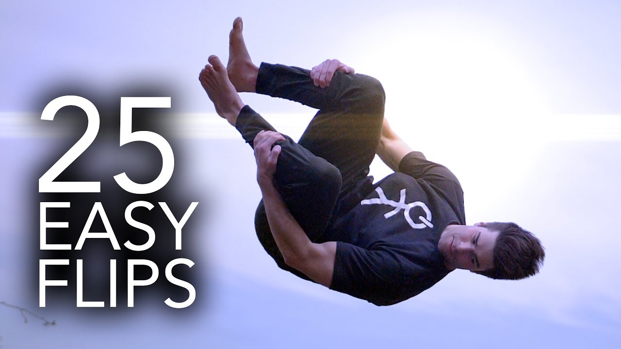 25 Easy Trampoline Flips Anyone Can Learn - YouTube