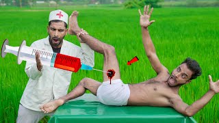 Must Watch New Very Special Comedy Video 2023 Injection Funny Video Try To Not Laugh Doctor Comedy