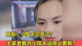 土家老鹅为小凤永远停止更新？这究竟是怎么回事呢？