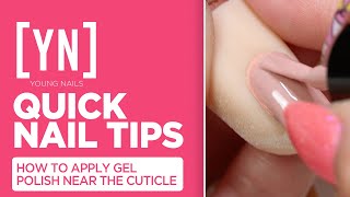 Quick Nail Tips: How To Apply Gel Polish Near The Cuticle - #Shorts