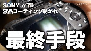 これでいいのかな？多いみたいだねSONY α7iiの液晶コーティング剥がれ最終手段