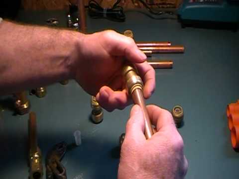 The Old plumber shows how to join copper pipe without soldering. The Old plumber shows how to join copper pipe without soldering.