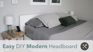 Easy DIY Modern Headboard