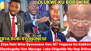 Tufudde!! Ebya Bobi Wine Byononese Gen.M7 Yegasse Ne Katikiro Mayiga Laba Ekigudde Mu Nup Bitiisa