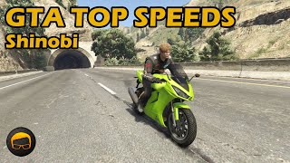 Fastest Motorcycles (Shinobi) - GTA 5 Best Fully Upgraded Bikes Top Speed Countdown