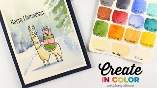 Create in Color with Sandy Allnock: Watercoloring a Winter Scene
