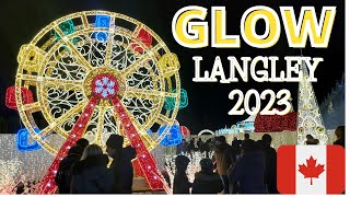 🇨🇦 Walking Tour: GLOW LANGLEY 2023 | Opening Night | Langley, BC, Canada | November 23, 2023