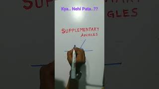 Learn Supplementary Angle In The Simplest Way Angle Supplementaryangle Geometry Basicgeometry