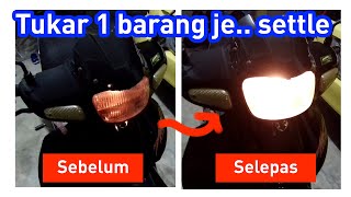 Masalah lampu utama motosikal tidak terang!