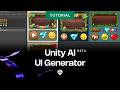 Unity AI Open Beta: UI Generator