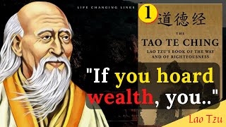 Lao Tzu's TAO TE CHING | Taoism | LIFE CHANGING Quotes