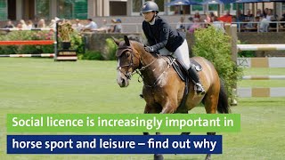 Social licence is increasingly important in horse sport and leisure – find out why