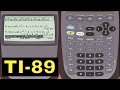 TI-89 Calculator - 10 - Using the Algebraic Equation Solver