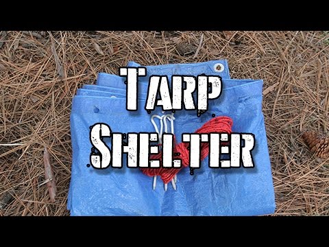 How To Make A Tarp Shelter How To Make A Tarp Shelter