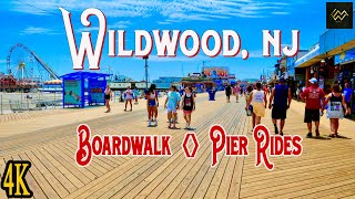 Wildwood New Jersey Boardwalk and Morey's Piers 2022.
