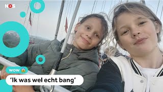 Jet en Mare zaten twee uur (!) vast in een zweefmolen