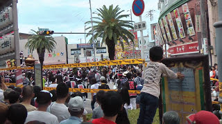 2017 岸和田だんじり祭り 本祭 五軒屋町駅前逆やりまわし