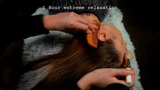 ASMR 1 hour relaxing Scalp massage for sleep - No talking