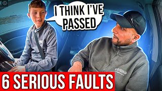 Learner Driver Fails Driving Test But Thinks He Has Passed - 6 Serious Driving Faults