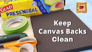Keep Canvas Backs Clean - Tips & Tricks Acrylic Pouring