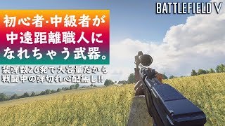 【BFV BF5】初心者・中級者が中遠距離職人になれちゃう武器。【実況】