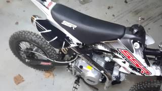 SSR 125 startup and exhaust
