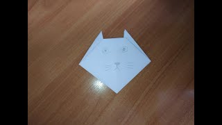 We make a 2D Cat out of A4 paper/ / we will teach you how to make a Cat in 2 minutes