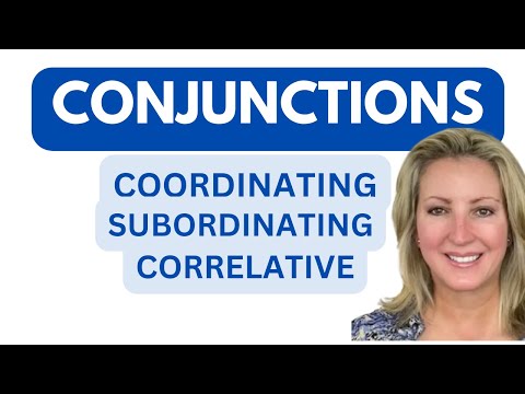 What is conjunction types and examples?