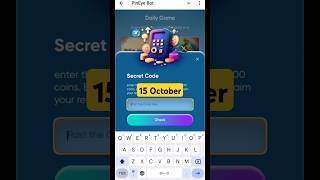 Pin Eye Secret Code Today 15 October|Pin Eyee Secret Code Today| Pin Eye Bot Secret Code 15 October