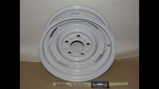 64 Cadillac Commercial Chassis 15x6 KELSEY HAYES RIVETED STEEL WHEEL RIM #104