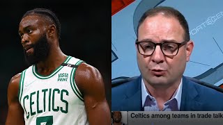 "Boston Celtics Jaylen Brown Upset Over Possible Kevin Durant Trade" Brooklyn Nets Trade ESPN NBA