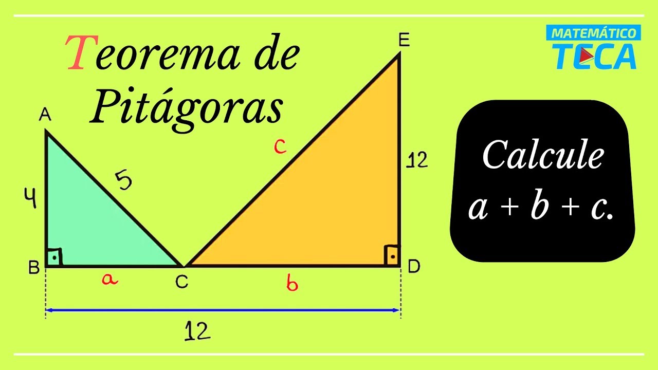 Teorema De Pitágoras | Matemático Teca - YouTube