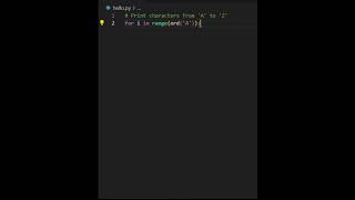 Python in a Minute: Print A-Z with chr() and ord()! 🐍🔤 | #CodingTips #coding #python