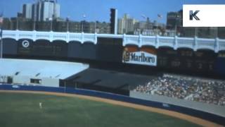 1976 New York, Baseball Game, Super 8 Home Movie Footage, 1970s