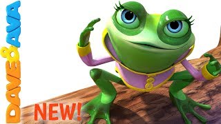 👍 Five Little Speckled Frogs | Nursery Rhymes from Dave and Ava 👍