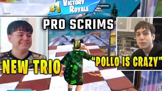 Pollo CARRIES Peterbot \u0026 Cold in FNCS Trio Scrims in the New Season!