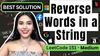Reverse Words in a String - LeetCode 151 - Python #leetcode75