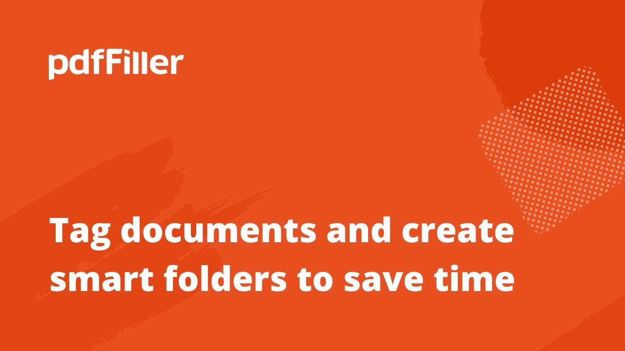 Organize Documents With Pdffiller Youtube