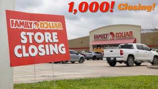 why is family dollar closing 1000 Stores?