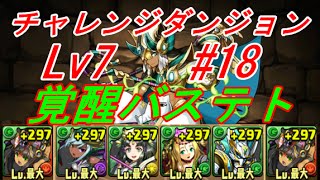 【パズドラ】　第18回　チャレダン　Lv7　覚醒バステト