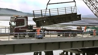 Loughor Bridge is Demolished 25/03/2013