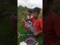 dou bocil lg beraksi mancing wader/// #mancing #mancingliar #mancingwader #shortvideo