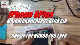 iPhone 8 Plus Bad Water Damage Repair / horror job for technician